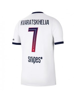 Paris Saint-Germain Khvicha Kvaratskhelia #7 Replika Borta Kläder 2026-27 Kortärmad